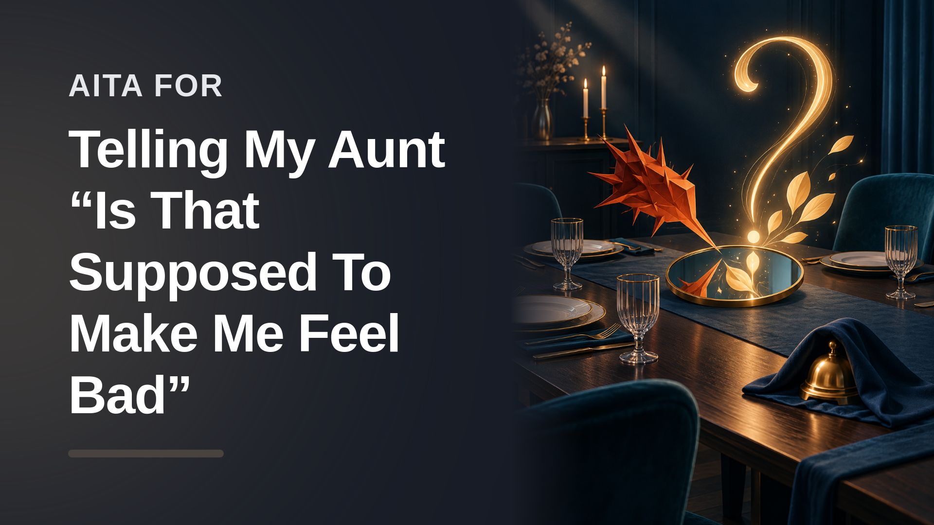 The Family Scapegoat Who Used One Brilliant Phrase To Humiliate Her Overbearing Aunt