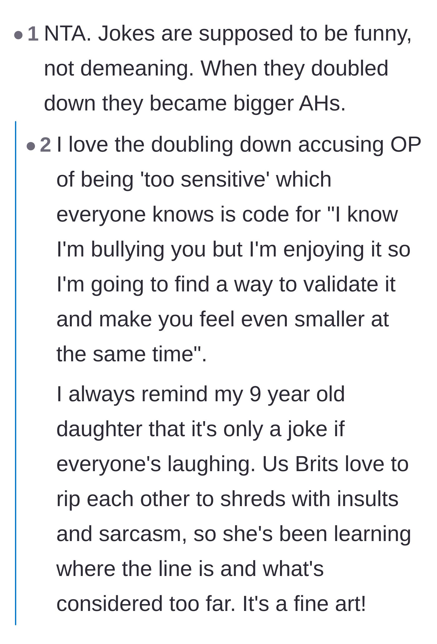 Comment thread 2 - Decoding the accusation of being overly sensitive