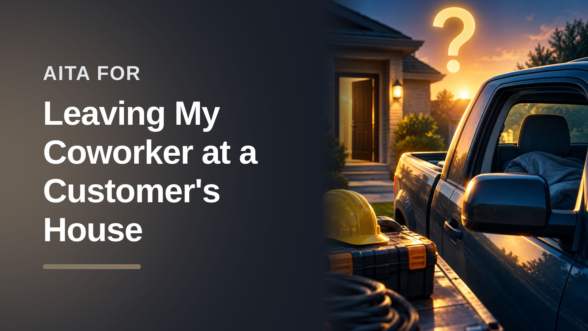 The Fed-Up Electrician Who Abandoned His Boss's Drunk Nepo-Baby at a Client's House