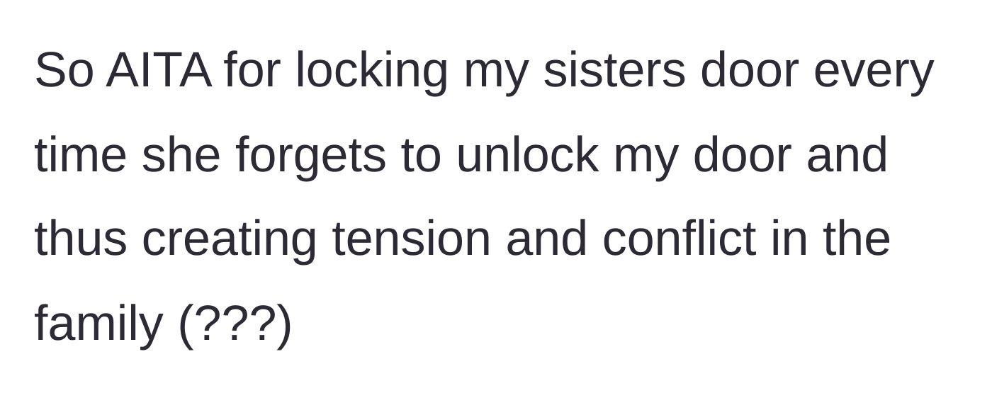 Story part 8 - The main character asks if they are in the wrong for escalating the family tension.