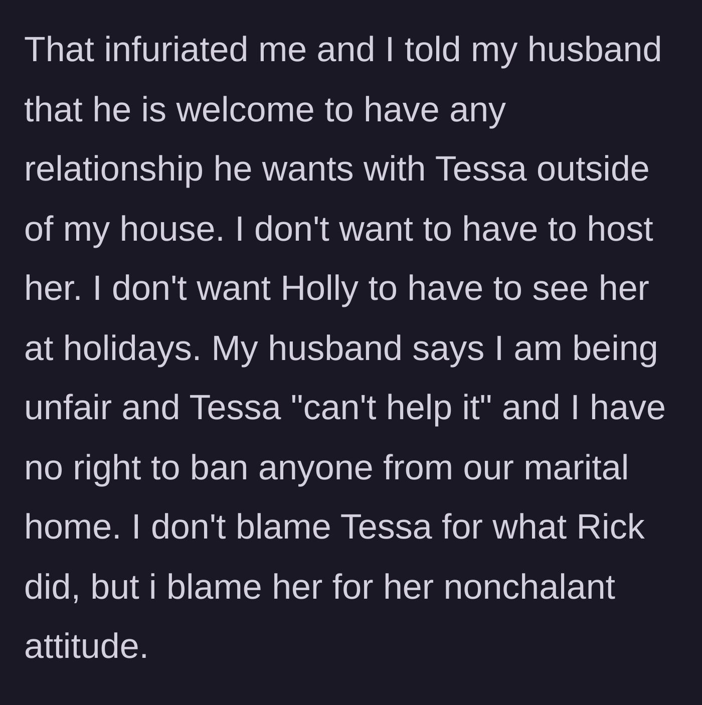 Story part 5 - The devastated mother bans the stepdaughter from her home to protect her daughter, sparking a massive fight with her husband who defends his child.