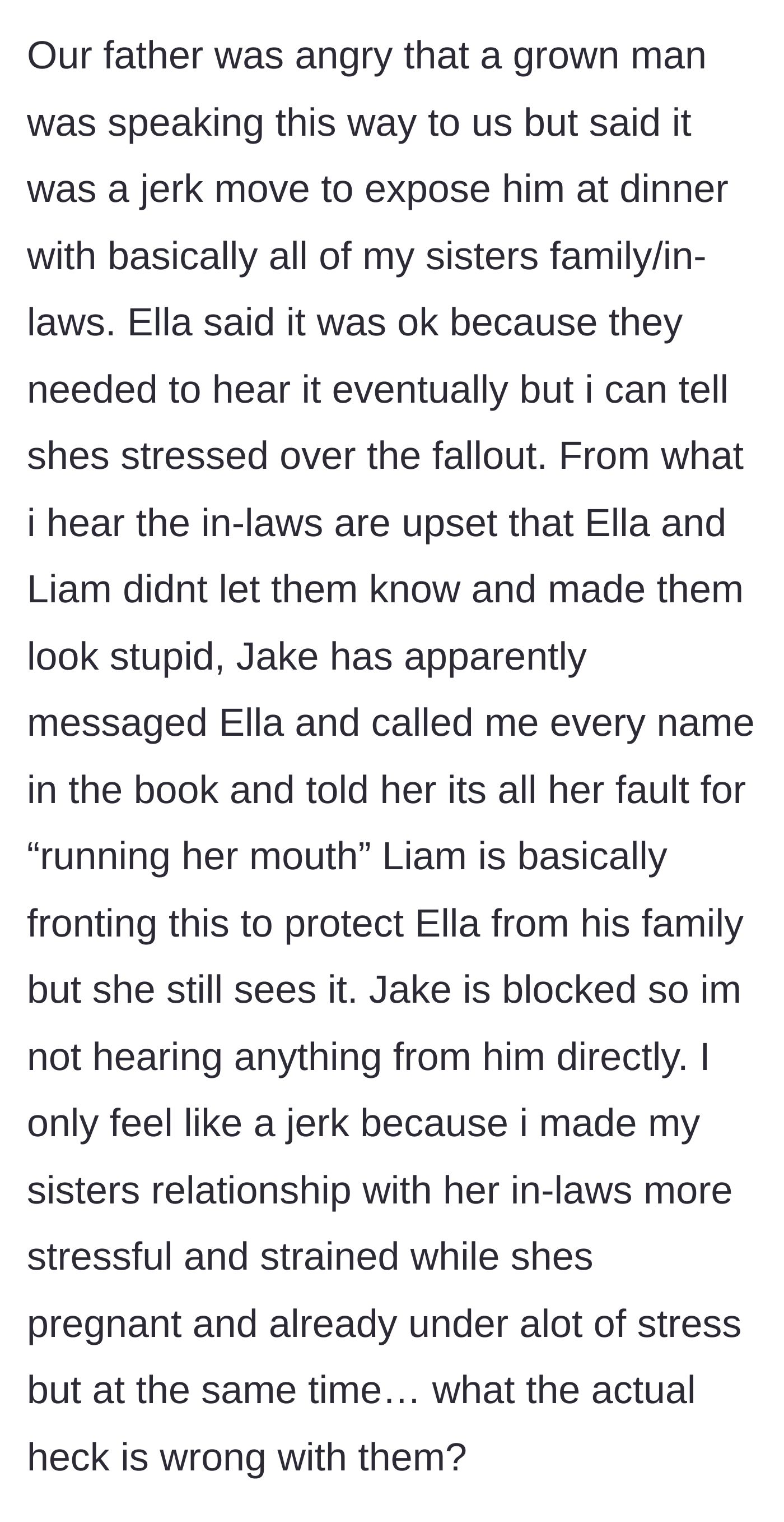 Story part 7 - The aftermath, with divided family opinions and the golden child throwing a text-message tantrum.
