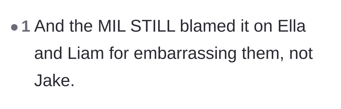Comment thread 4 - Disbelief over the mother-in-law continuing to blame the pregnant sister for their public embarrassment.