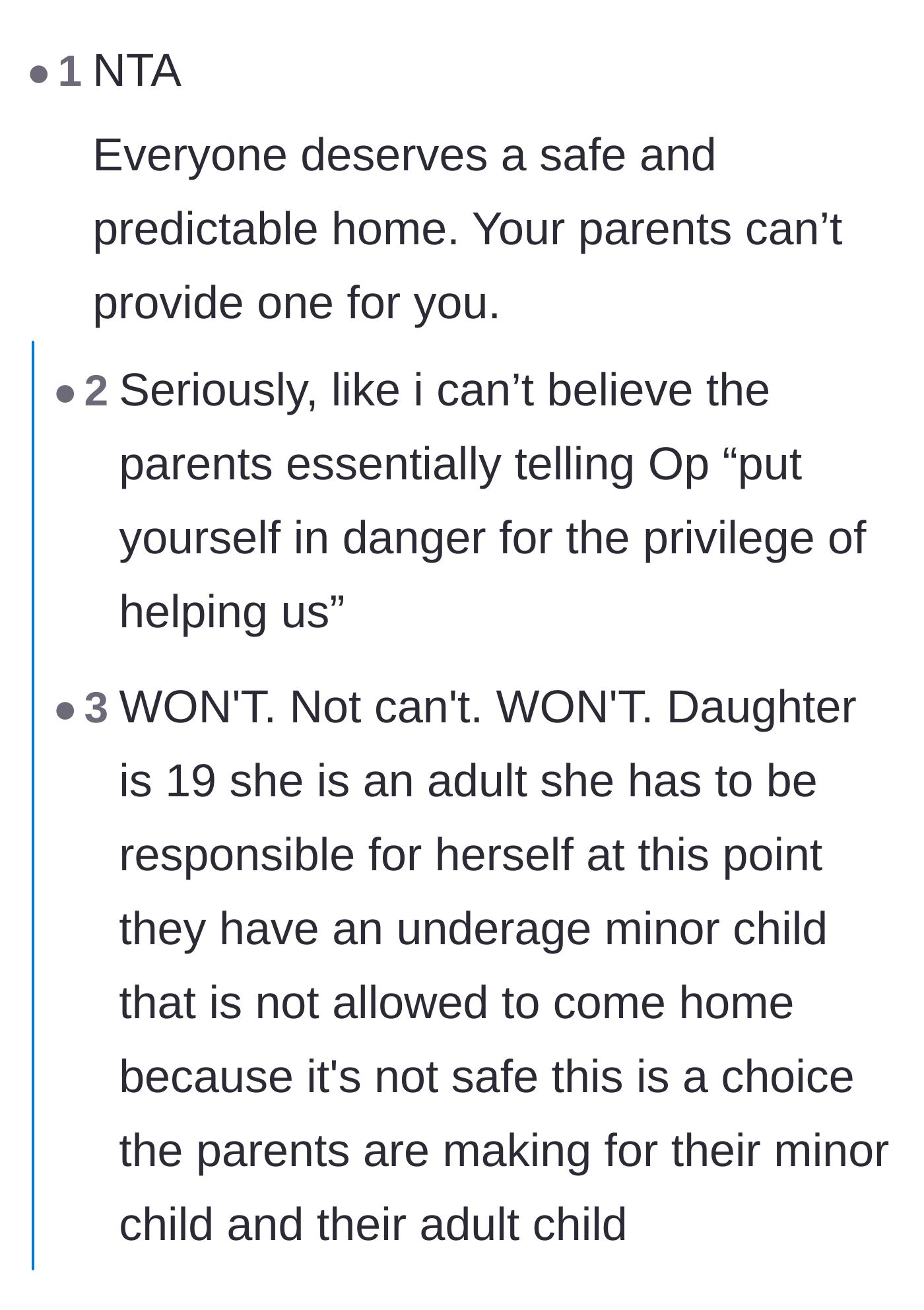 Comment thread 1 - A deep dive into how the parents are using the concept of family to financially exploit their son and secure a new punching bag.