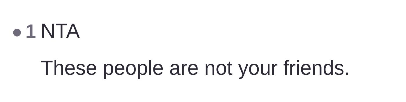Comment thread 2 - Calling out the group's toxic and opportunistic friendship dynamics.