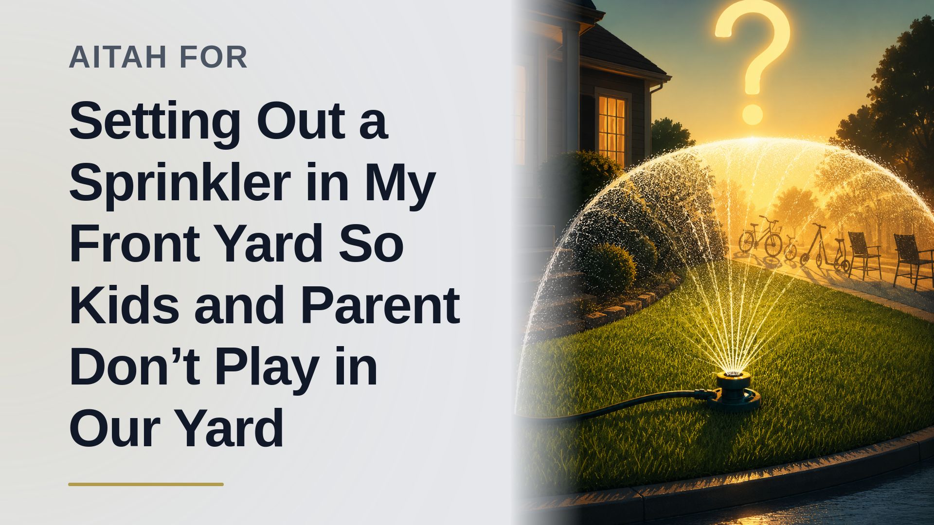 The Frustrated Homeowner Who Deployed a Sprinkler Against the Entitled Lawn-Chair Squatters