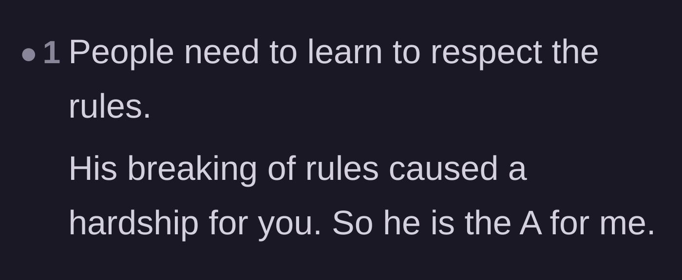 Comment thread 5 - A commenter summarizing the situation as a simple issue of disrespecting rules and causing unnecessary hardship.