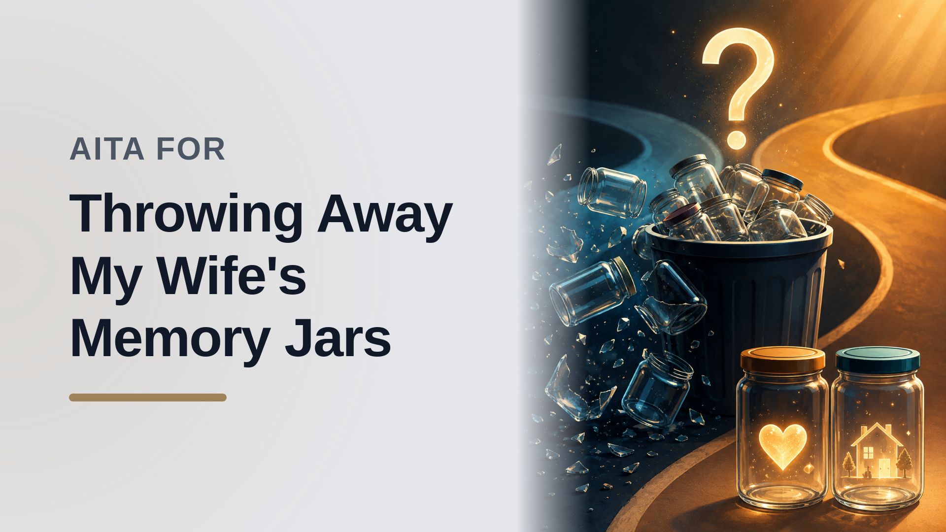 The Frustrated Pragmatist Who Betrayed The Sentimental Hoarder Over 40 Empty Jars