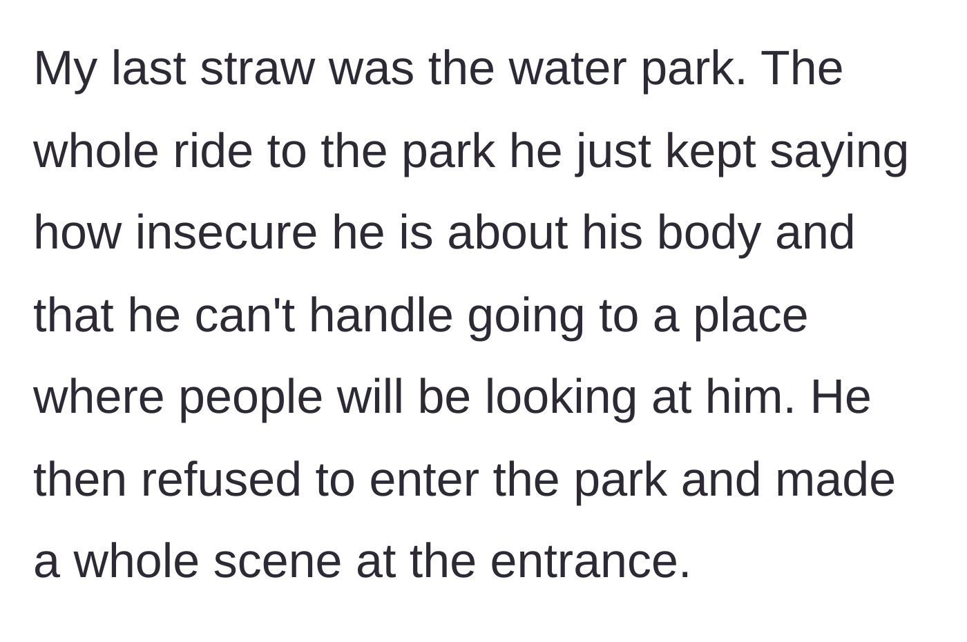 Story part 7 - The group goes to a water park, but Durian complains the whole way there and throws a scene at the entrance, refusing to go in.