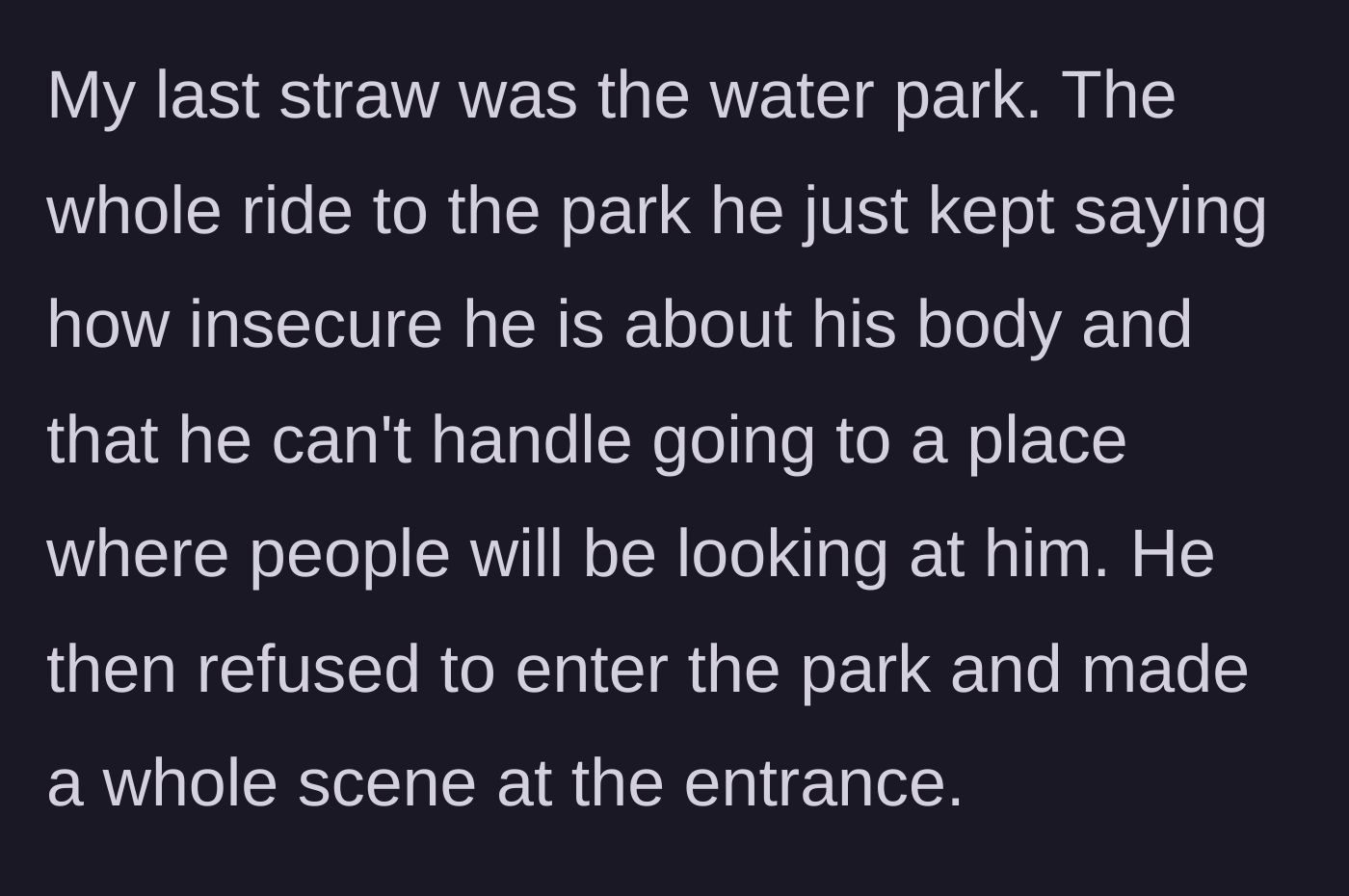 Story part 7 - The group goes to a water park, but Durian complains the whole way there and throws a scene at the entrance, refusing to go in.