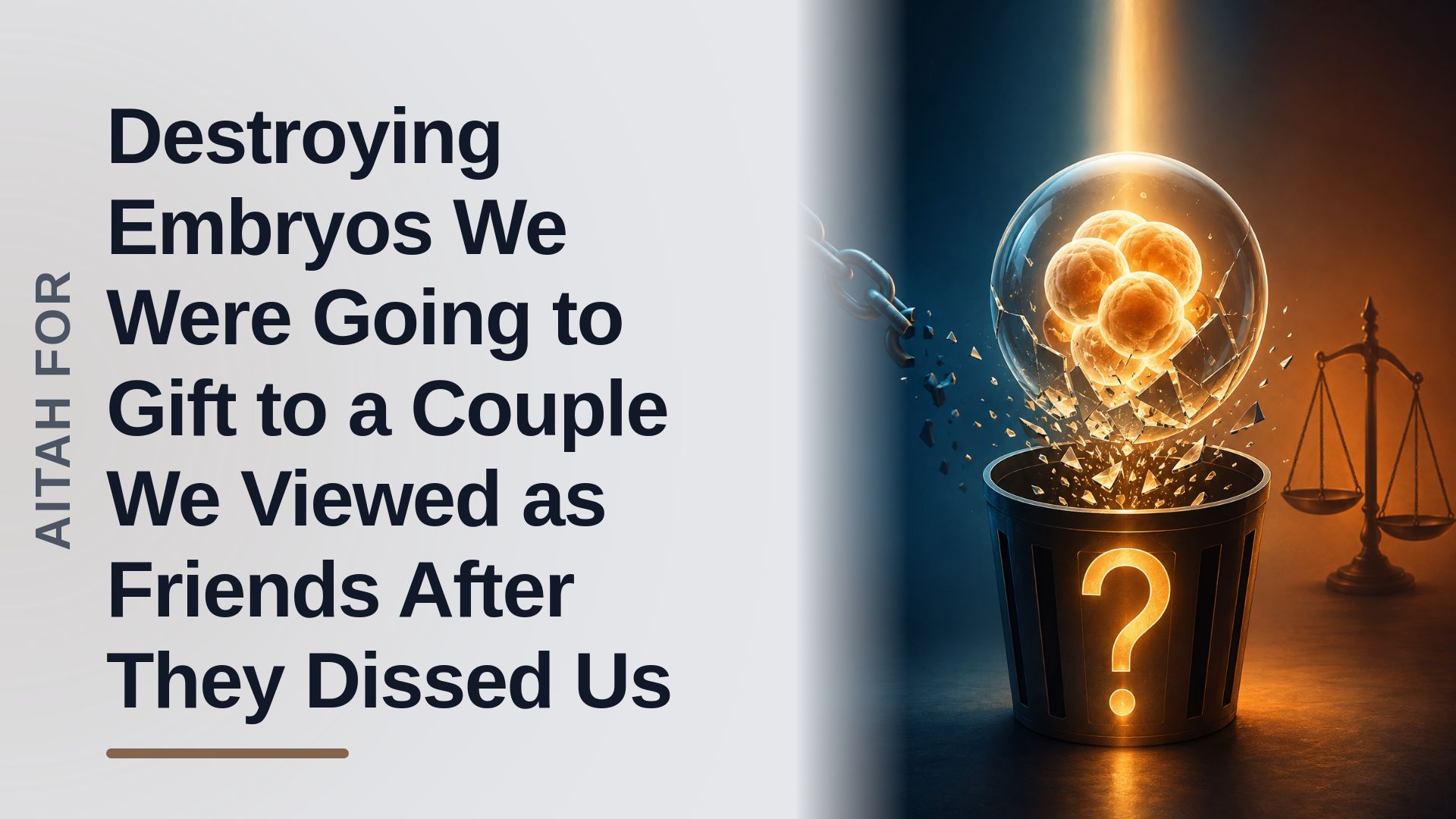 The Generous Donors Who Destroyed Their Embryos To Stop A Delusional Backstabber's Lawsuit