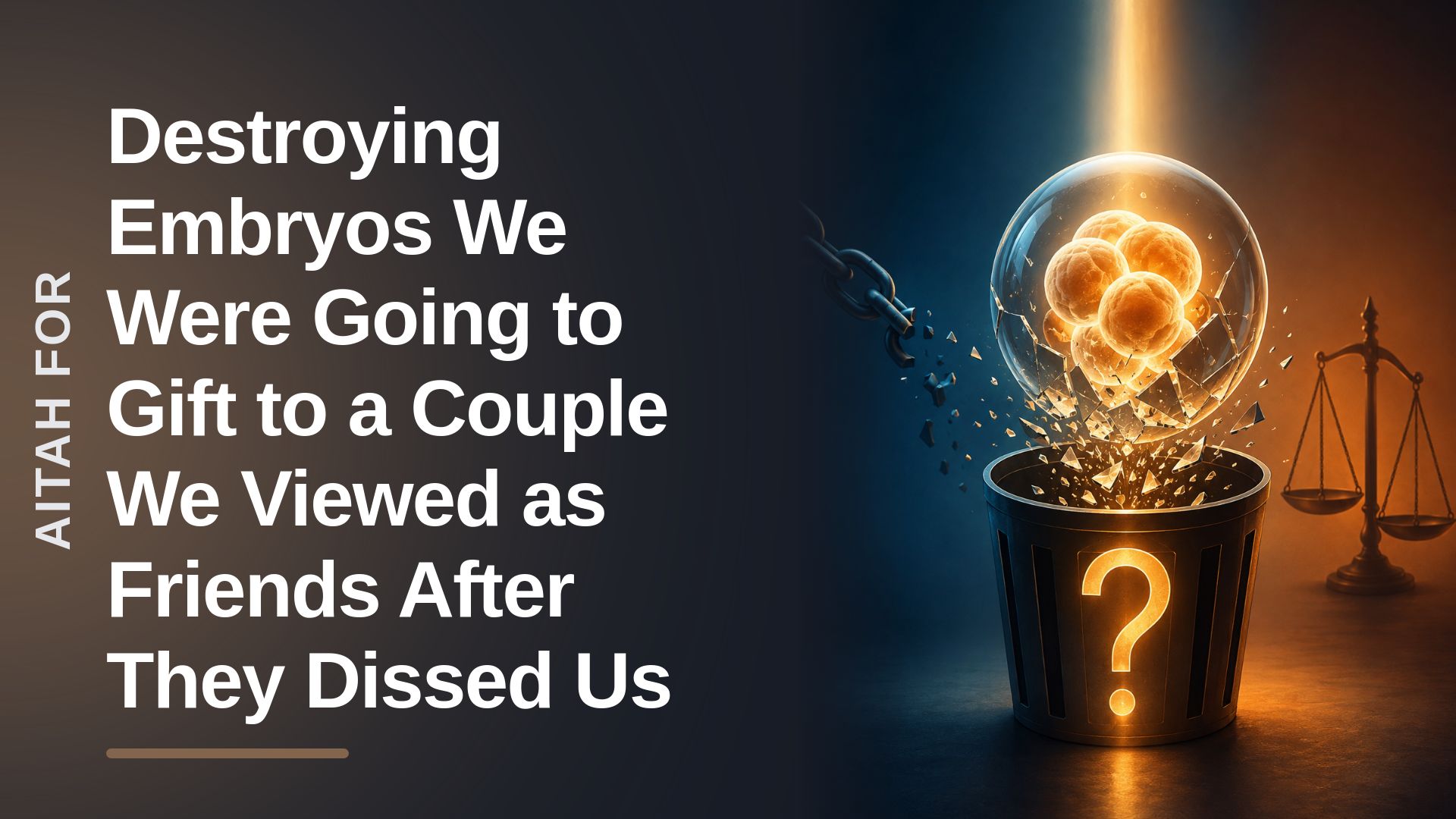 The Generous Donors Who Destroyed Their Embryos To Stop A Delusional Backstabber's Lawsuit