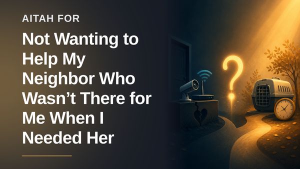 The Generous Neighbor Who Finally Shut Down a Fair-Weather User