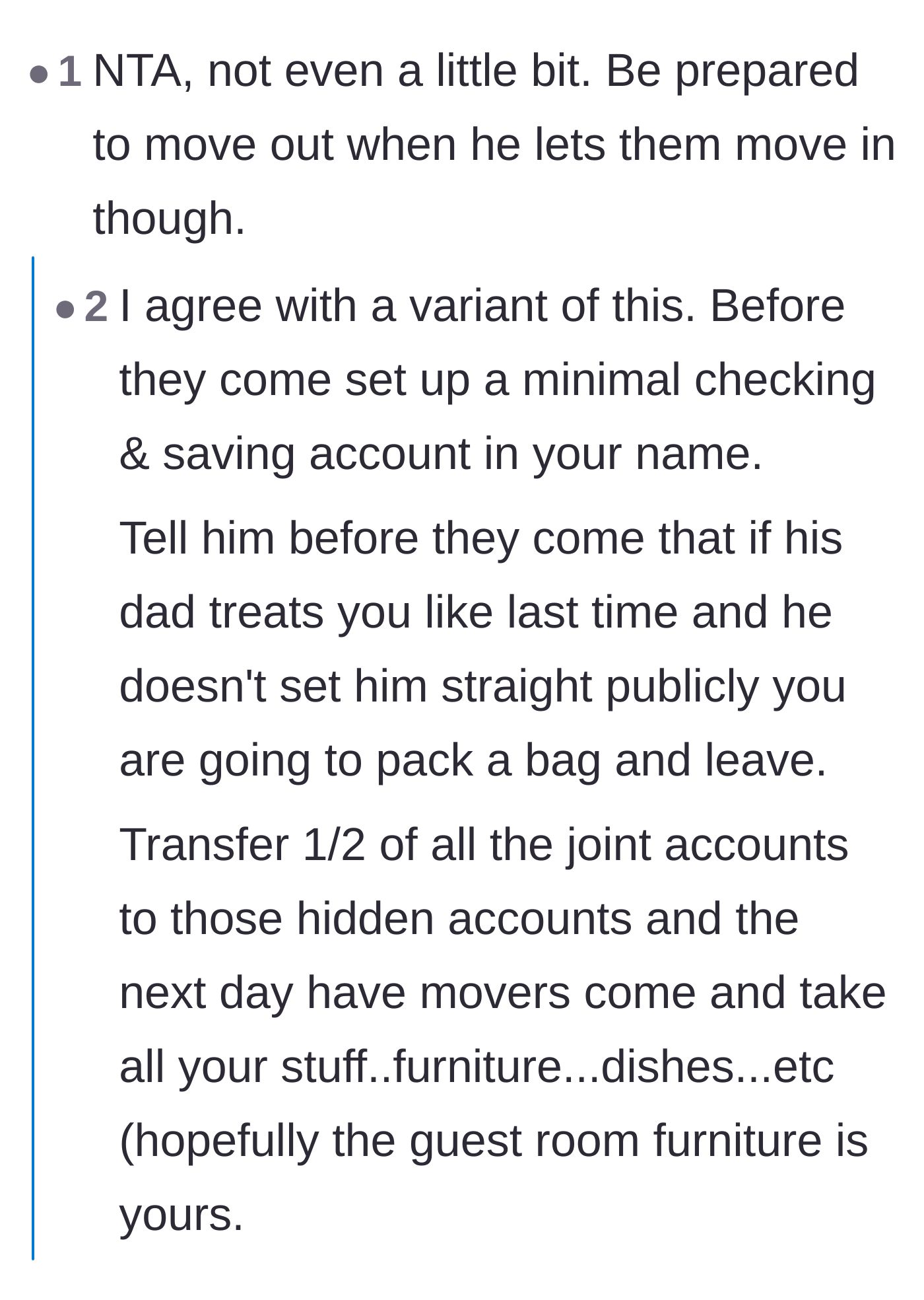 Comment thread 3 - Practical advice on preparing a financial and logistical exit strategy before the visit begins