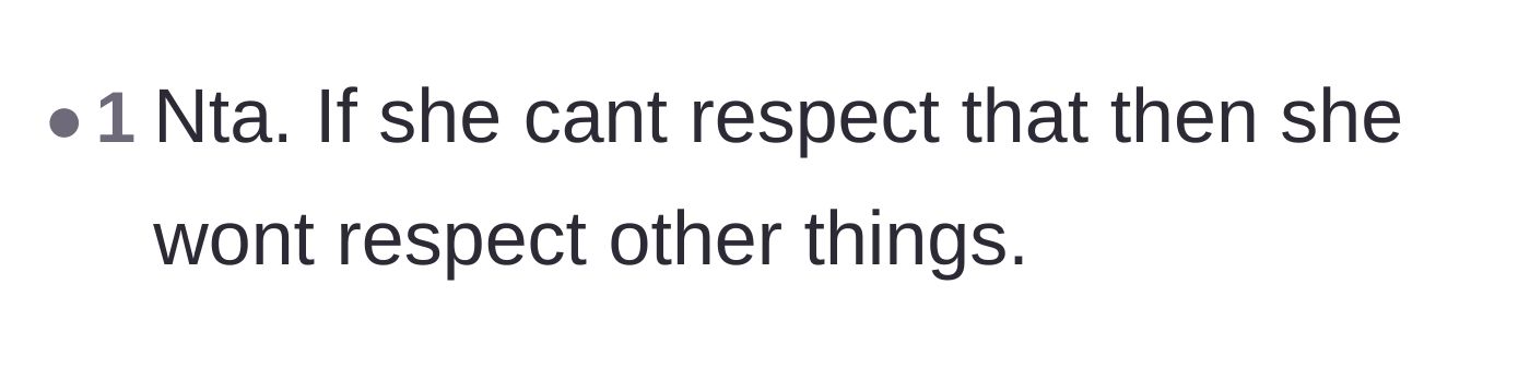 Comment thread 2 - A warning that disrespecting a name is a gateway to larger relationship issues.