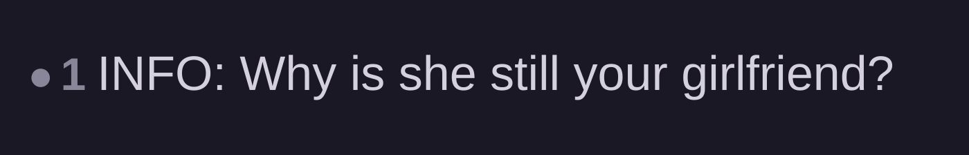 Comment thread 6 - A direct question asking why the main character is still staying in the relationship.