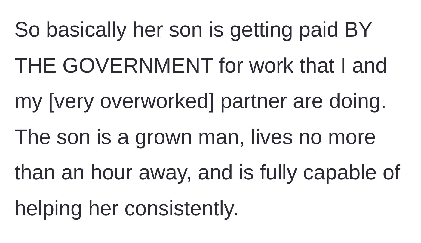 Story part 7 - A young woman exploding in justified anger over government fraud.