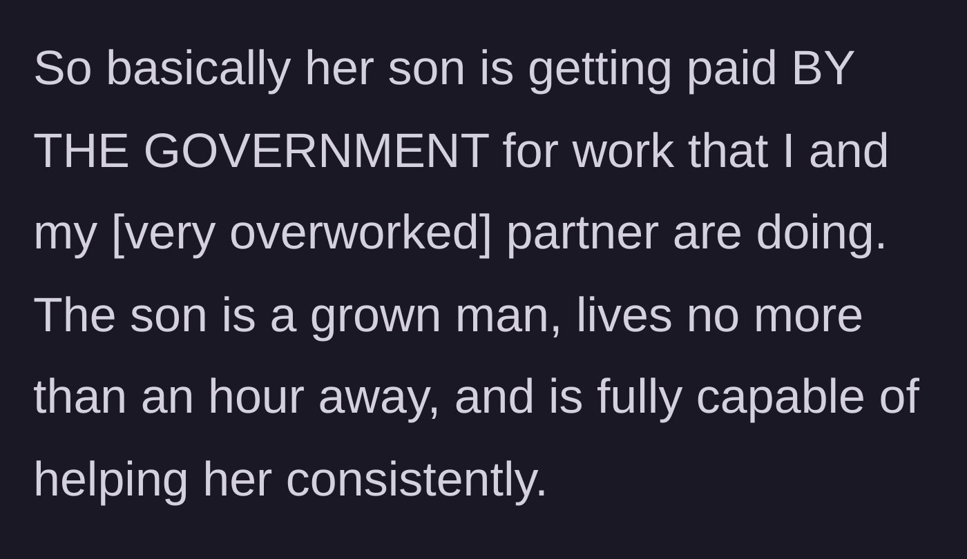 Story part 7 - A young woman exploding in justified anger over government fraud.