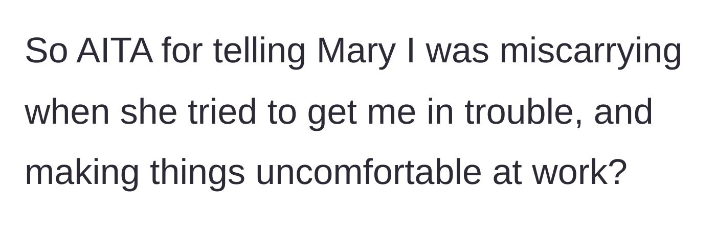Story part 6 - The main character formally questions if she was wrong for dropping this heavy reality check and making the office atmosphere tense for her peers.