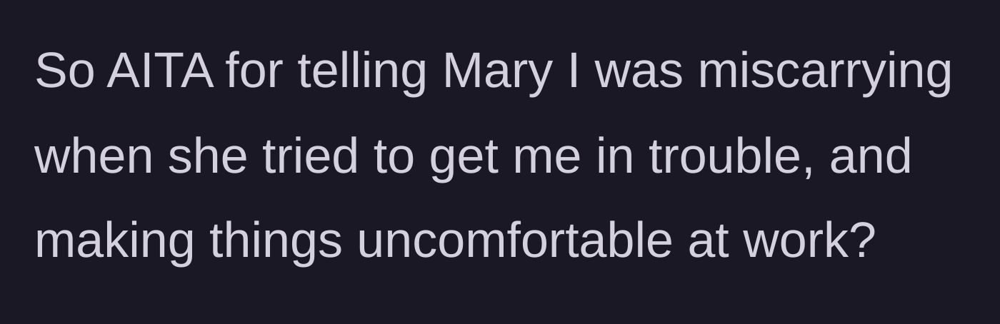 Story part 6 - The main character formally questions if she was wrong for dropping this heavy reality check and making the office atmosphere tense for her peers.