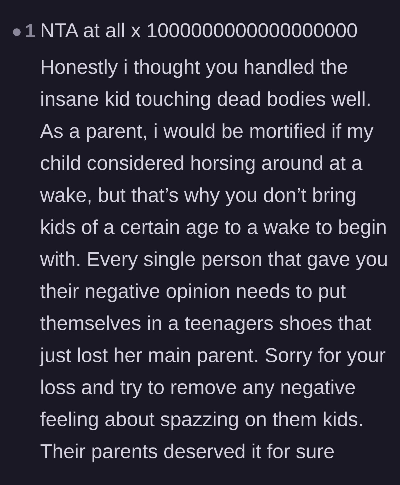 Comment thread 6 - Enthusiastic validation that the author's reaction was completely justified.
