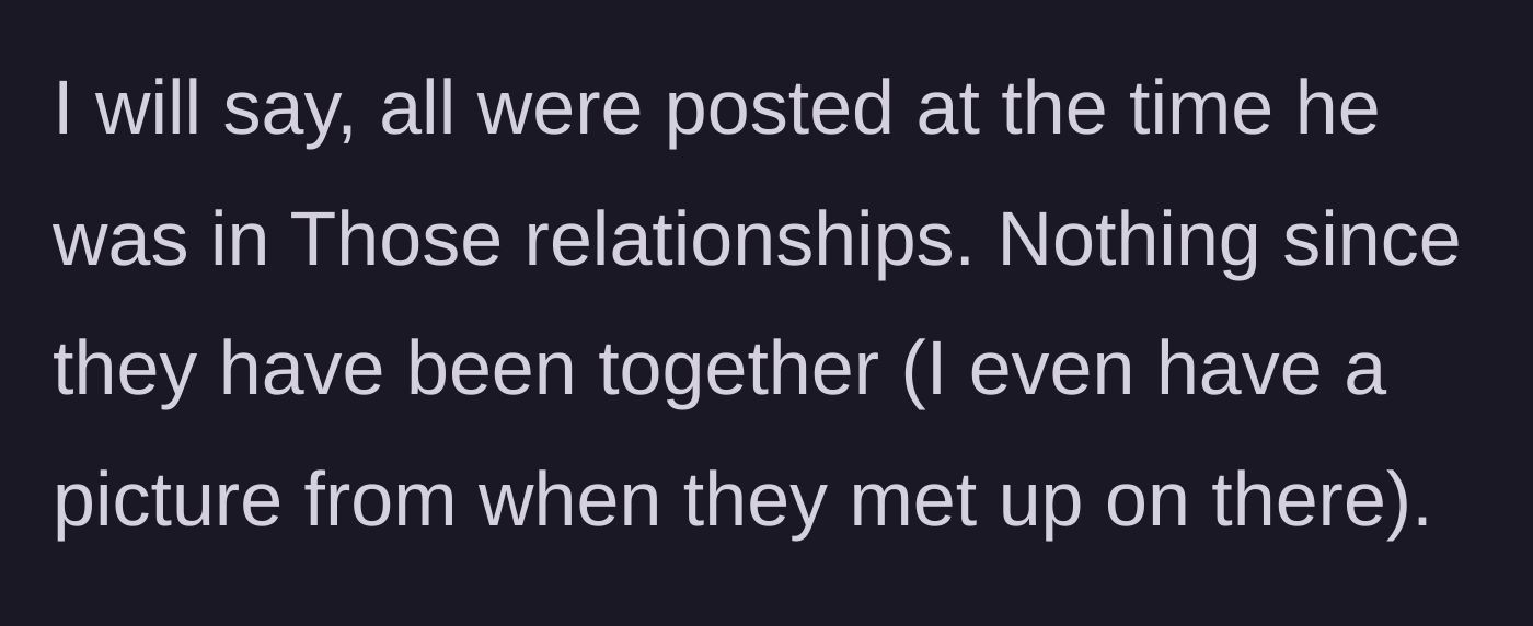 Story part 5 - The mother clarifies that the photos are just chronological memories and that she has even posted photos supporting the new couple.