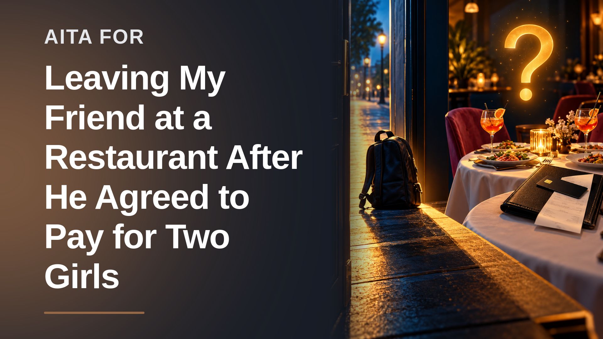 The Boundary-Setter Who Bailed on the Ultimate Free-Meal Grifters (and Left His Pushover Wingman Behind)