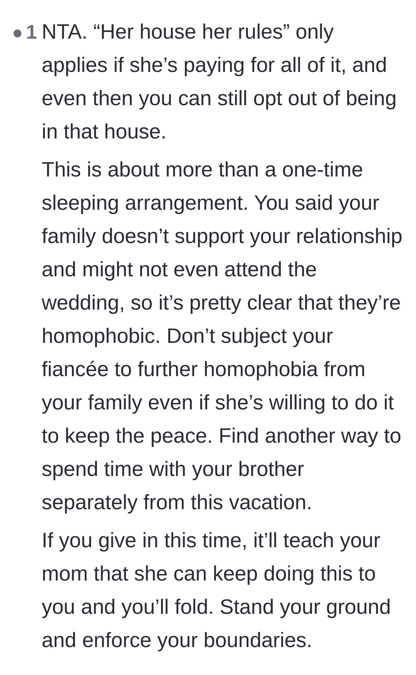 Comment thread 6 - Dismantling the mother's authority over a shared rental house