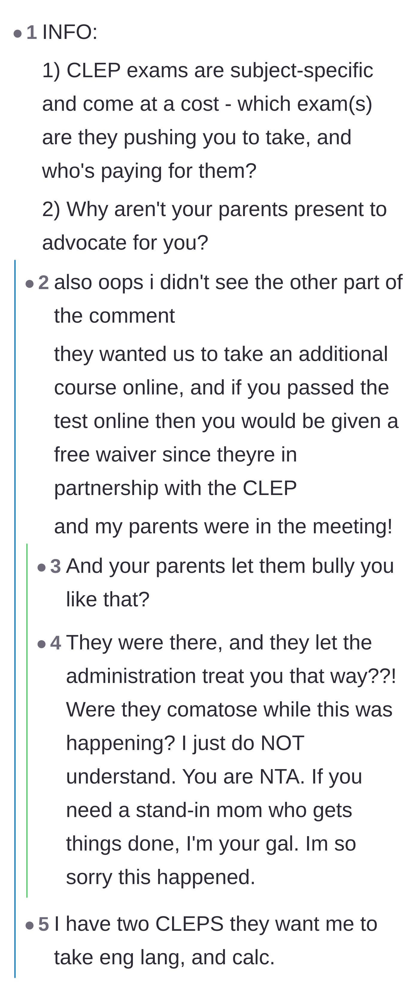 Comment thread 6 - Outrage over the school administration exploiting the immigrant parents' language barrier during the meeting.