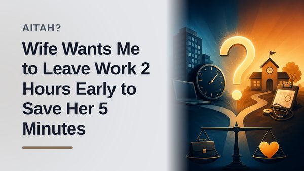 The Overworked Husband Who Refused to Lose Two Hours of Pay to Save His Entitled Wife Five Minutes