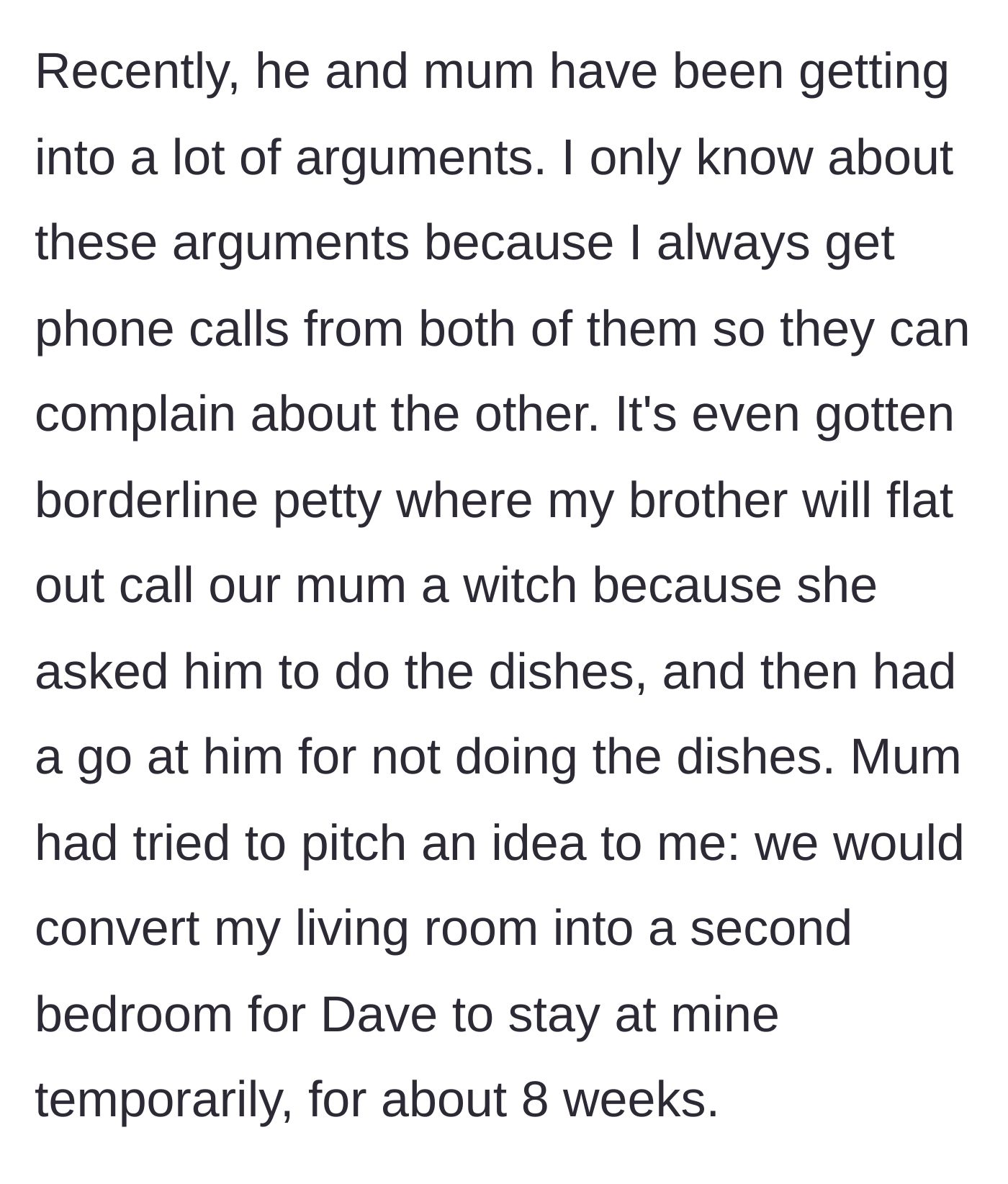 Story part 2 - A frustrated mother holding a phone, sandwiched between a pile of dirty dishes and an angry, shouting teenager.