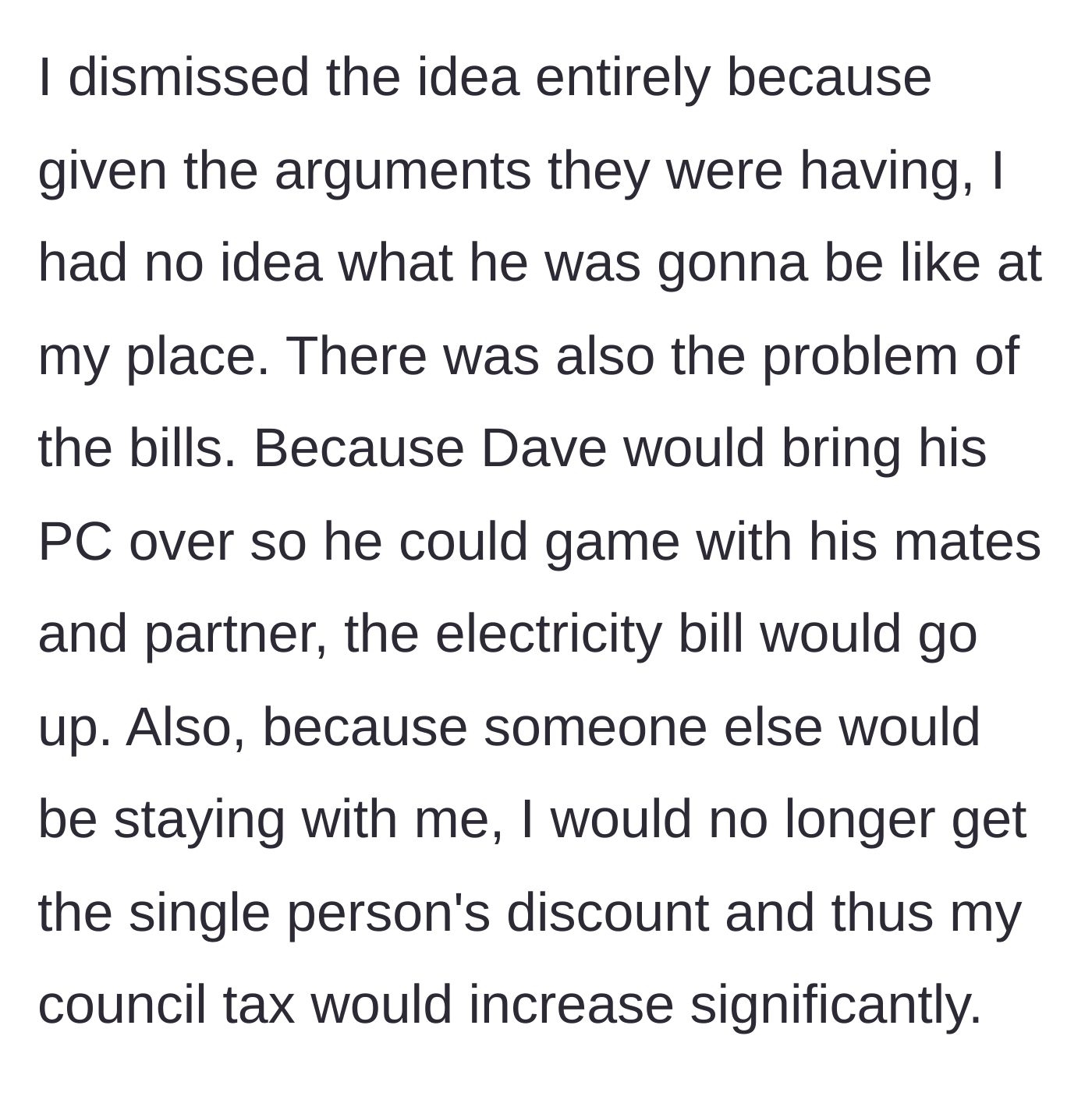 Story part 3 - A glowing gaming PC setup placed next to a terrifying stack of rising electricity and council tax bills.