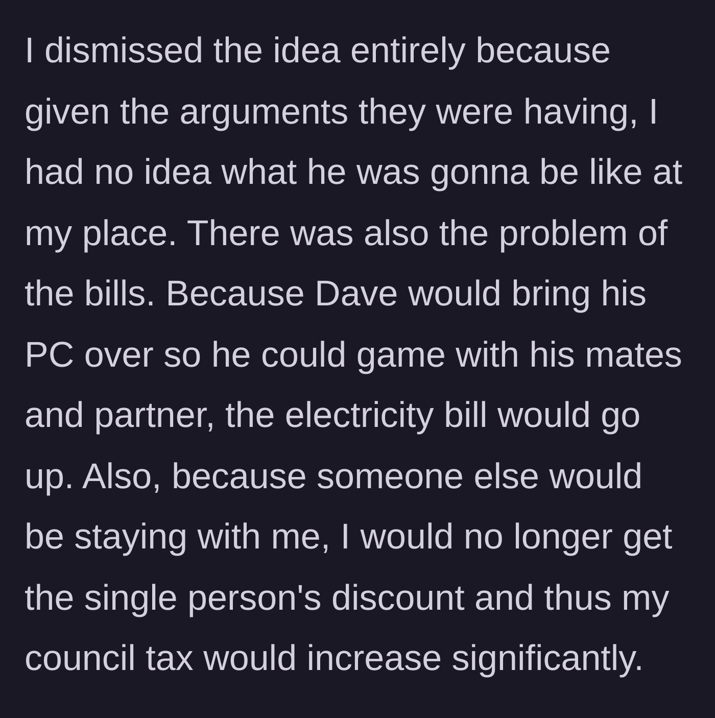 Story part 3 - A glowing gaming PC setup placed next to a terrifying stack of rising electricity and council tax bills.