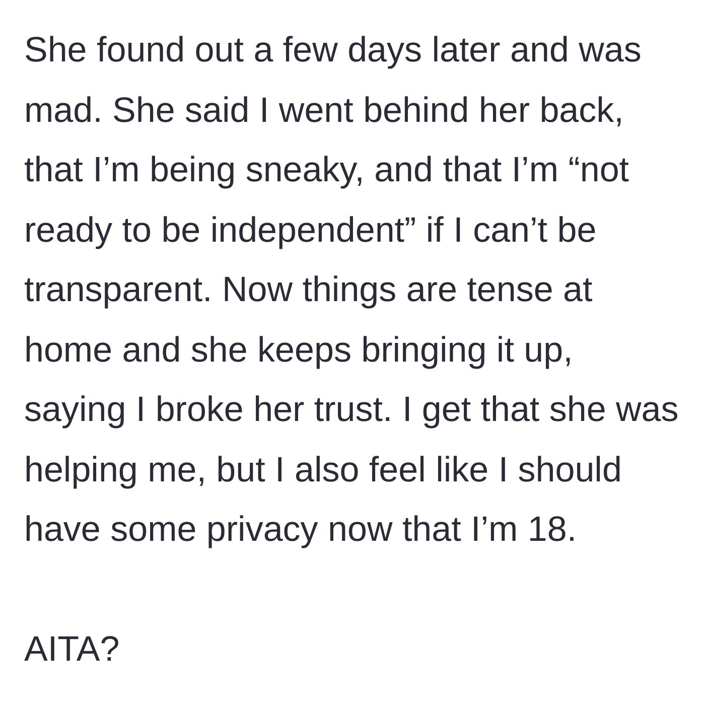 Story part 4 - The mother aggressively arguing and gesturing at the teenager in their home after discovering the revoked banking access.