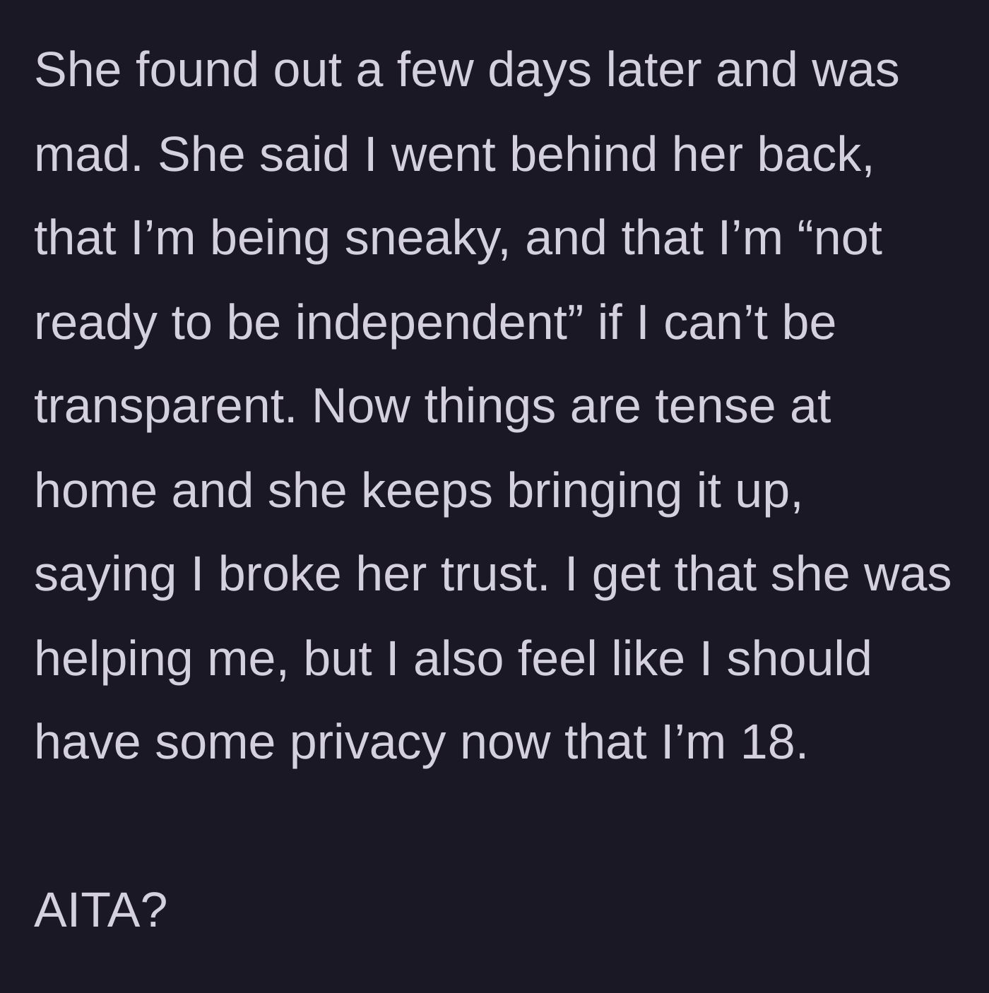 Story part 4 - The mother aggressively arguing and gesturing at the teenager in their home after discovering the revoked banking access.