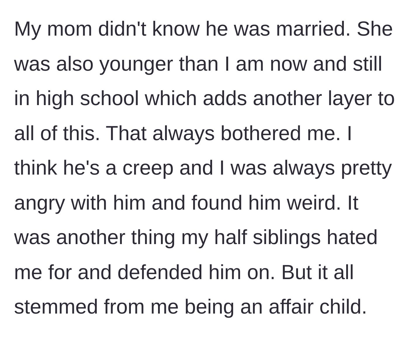 Story part 4 - A young high-school aged teenage girl standing next to a much older, predatory man.