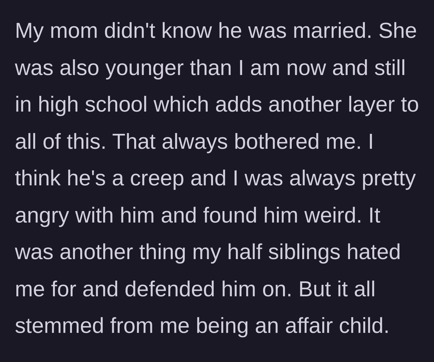 Story part 4 - A young high-school aged teenage girl standing next to a much older, predatory man.