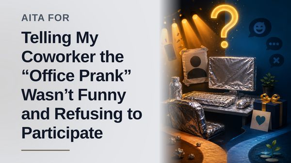 The Reluctant Boundary-Setter Who Stood Ground Against The Tone-Deaf Office Prankster