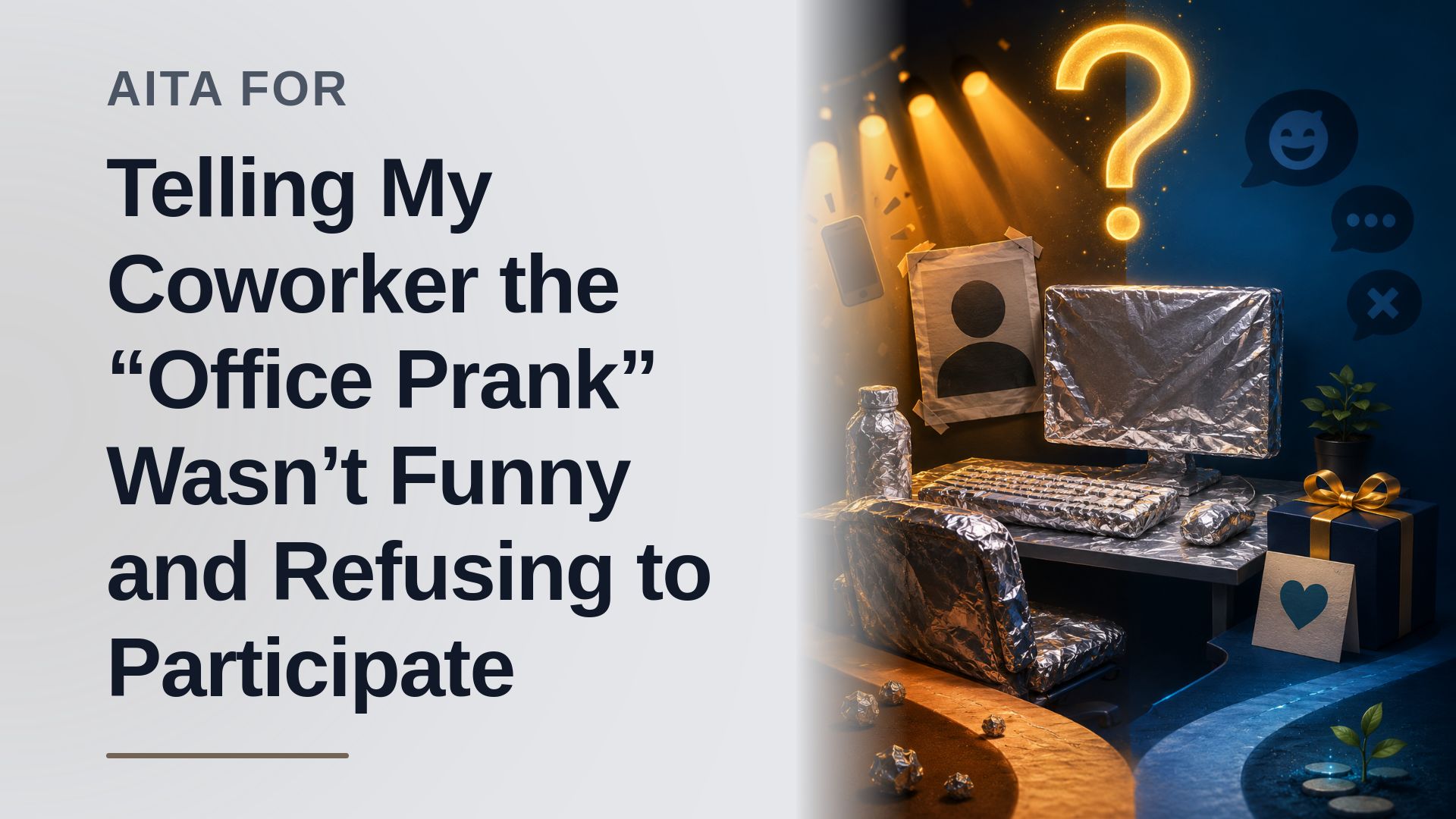 The Reluctant Boundary-Setter Who Stood Ground Against The Tone-Deaf Office Prankster