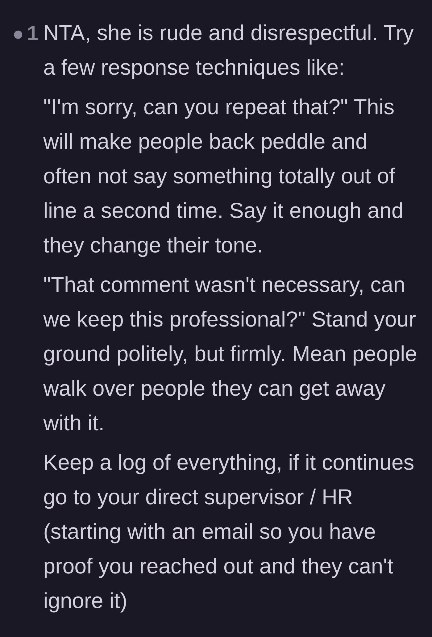 Comment thread 4 - Tactical scripts for pushing back professionally and logging interactions.