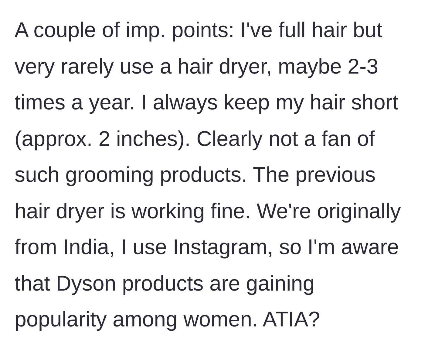 Story part 5 - A man with a very short buzzcut looking confusedly at a complex, multi-attachment hair styling tool.
