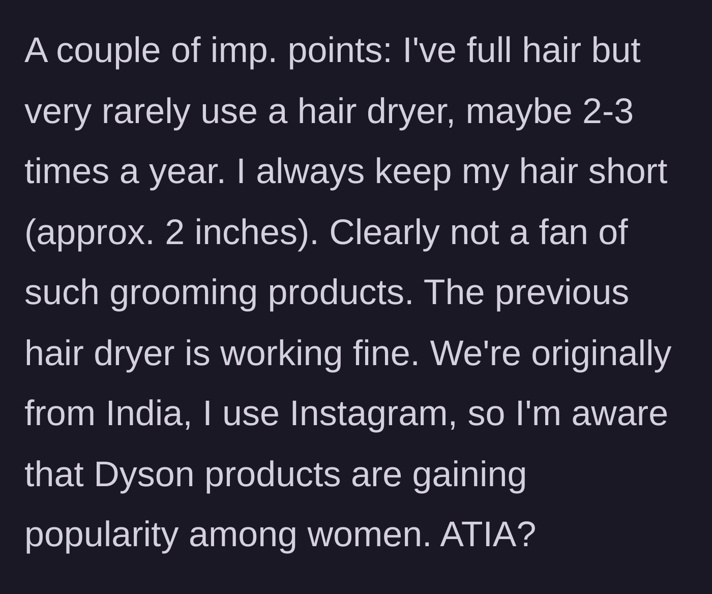 Story part 5 - A man with a very short buzzcut looking confusedly at a complex, multi-attachment hair styling tool.