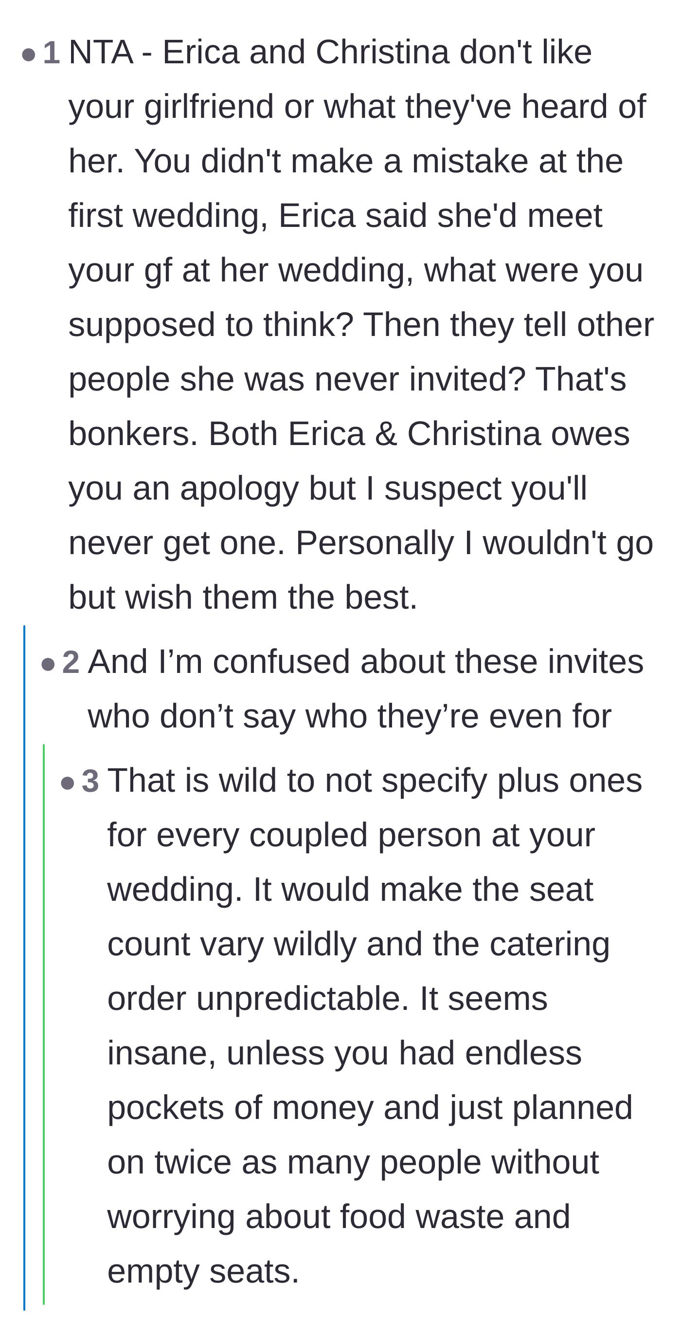 Comment thread 3 - Discussion about how bizarre and flawed the barcode RSVP system was.