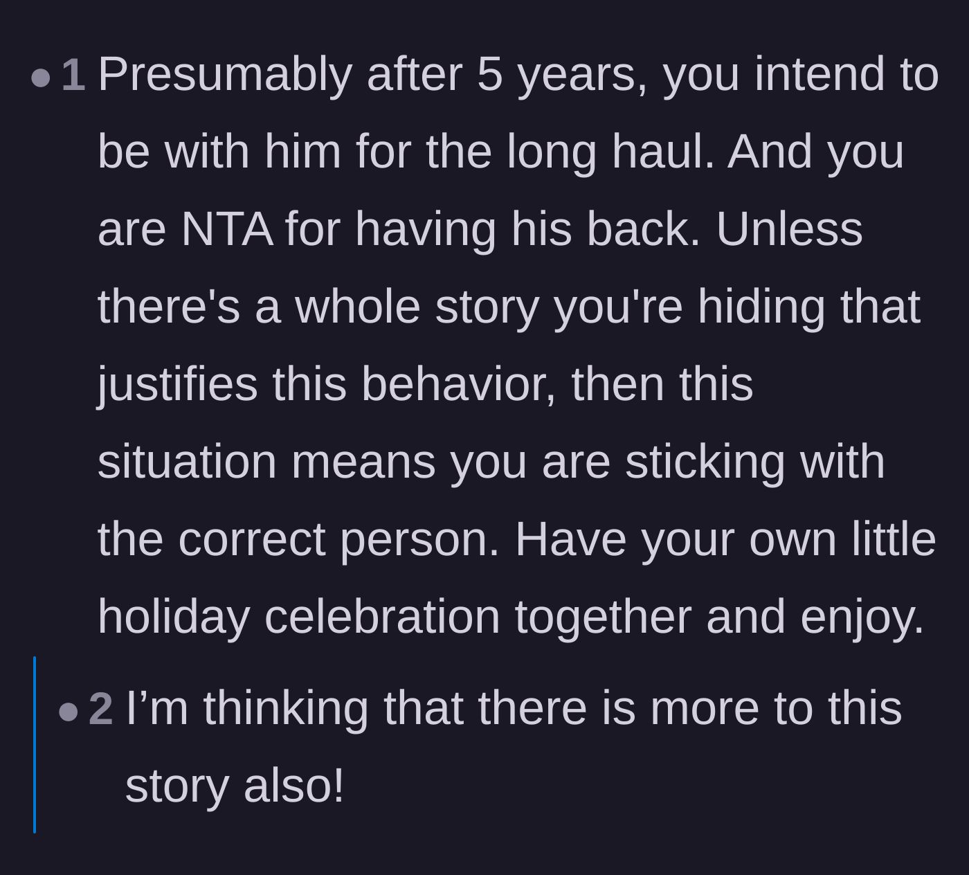 Comment thread 3 - A reader exposes the horrific truth from the author's past posts, revealing the boyfriend's family has serious safety issues.