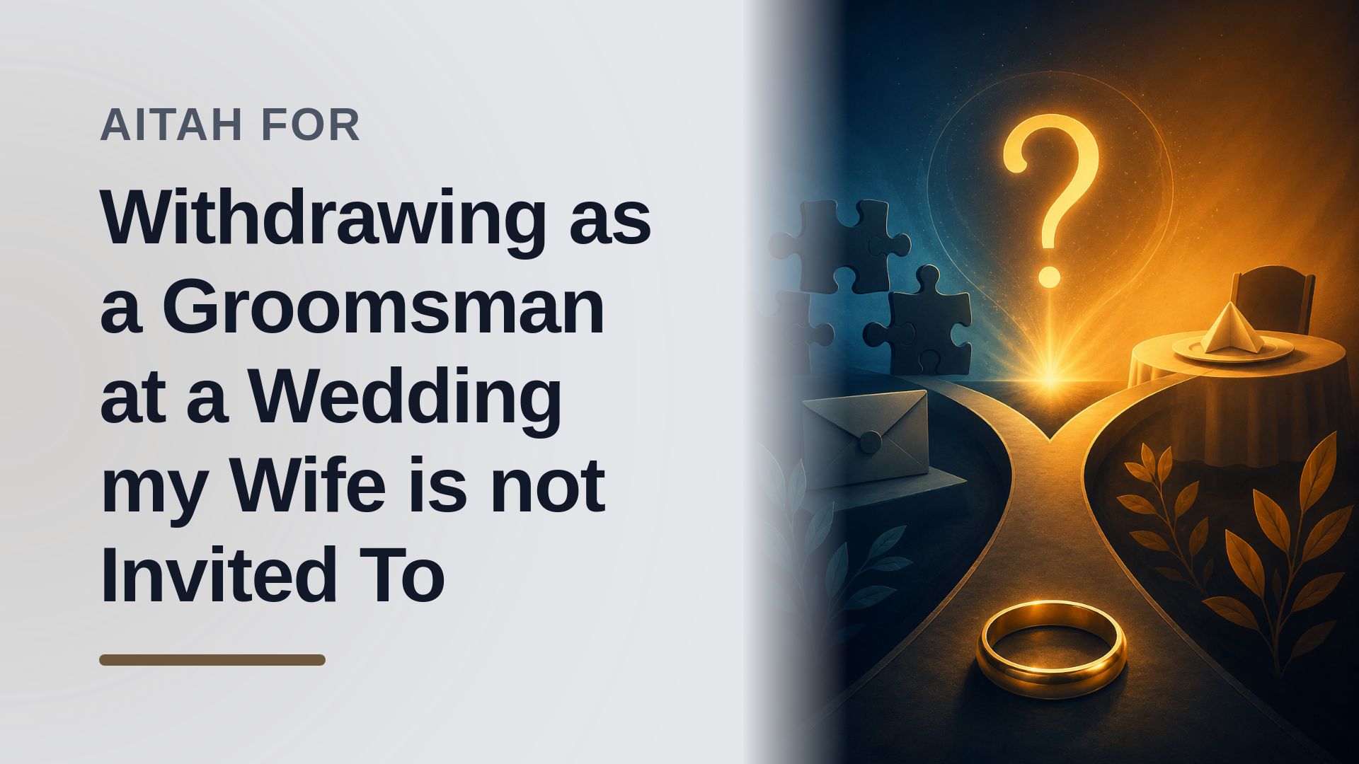 The Loyal Husband Who Stepped Down Against The Boundary-Stomping Groom