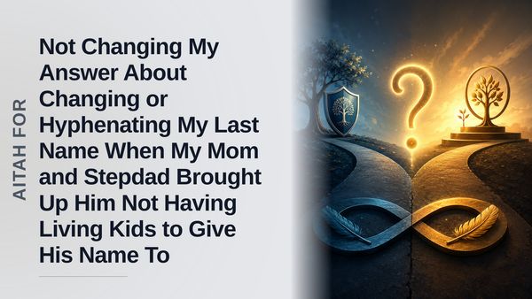 The Loyal Son Who Set Firm Boundaries Against an Entitled Stepparent's Unhinged Name-Change Demands