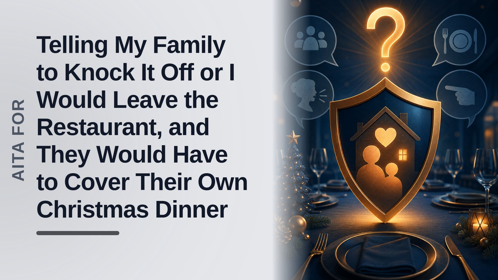 The Mama Bear Who Canceled Her Entitled Family's Free Christmas Dinner