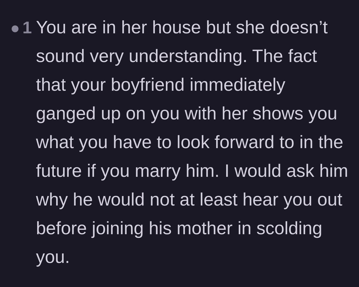 Comment thread 4 - Readers point out the alarming betrayal of the fiancé immediately ganging up on the main character.