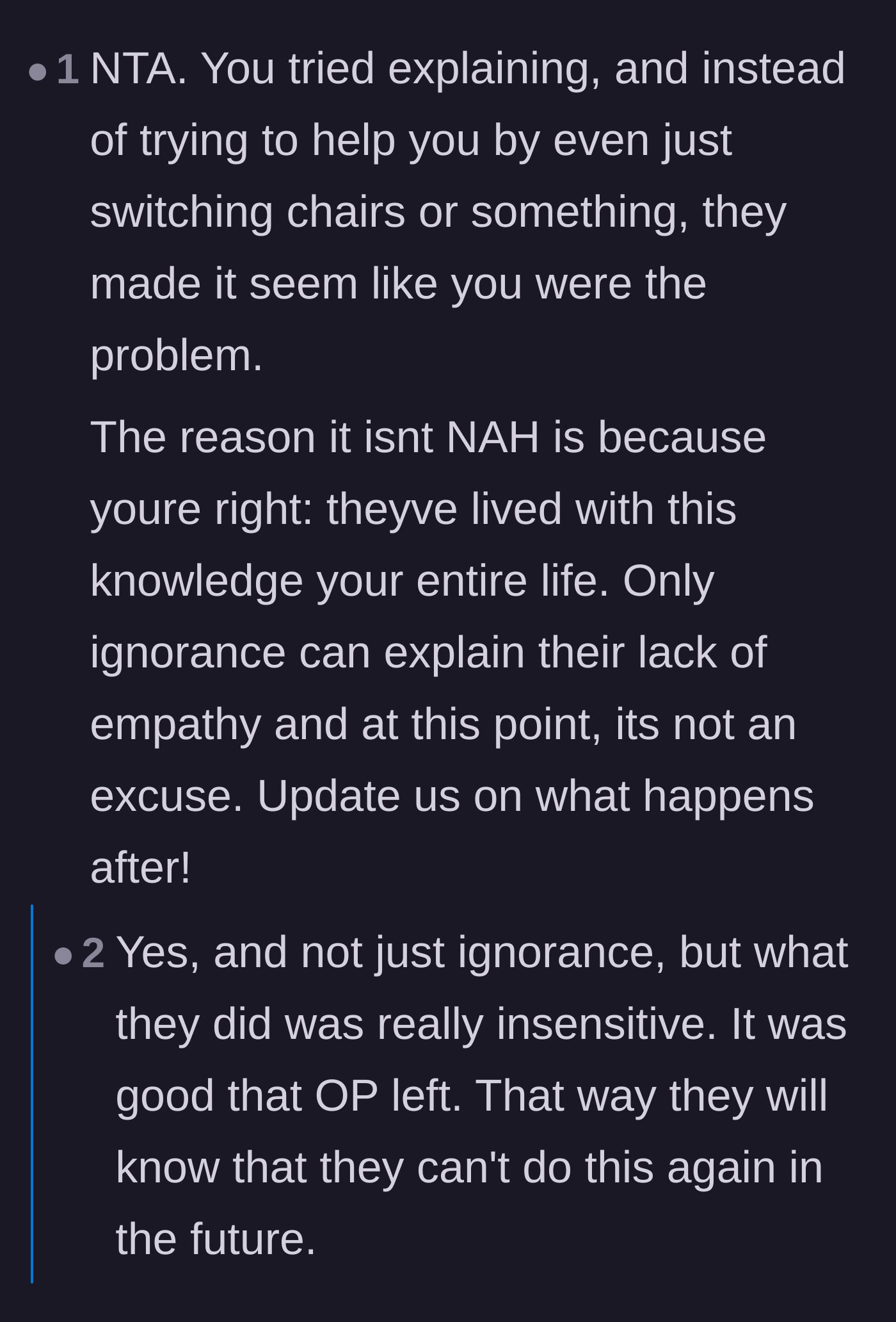 Comment thread 2 - A user points out that after 22 years, the family's ignorance is no longer an excuse.