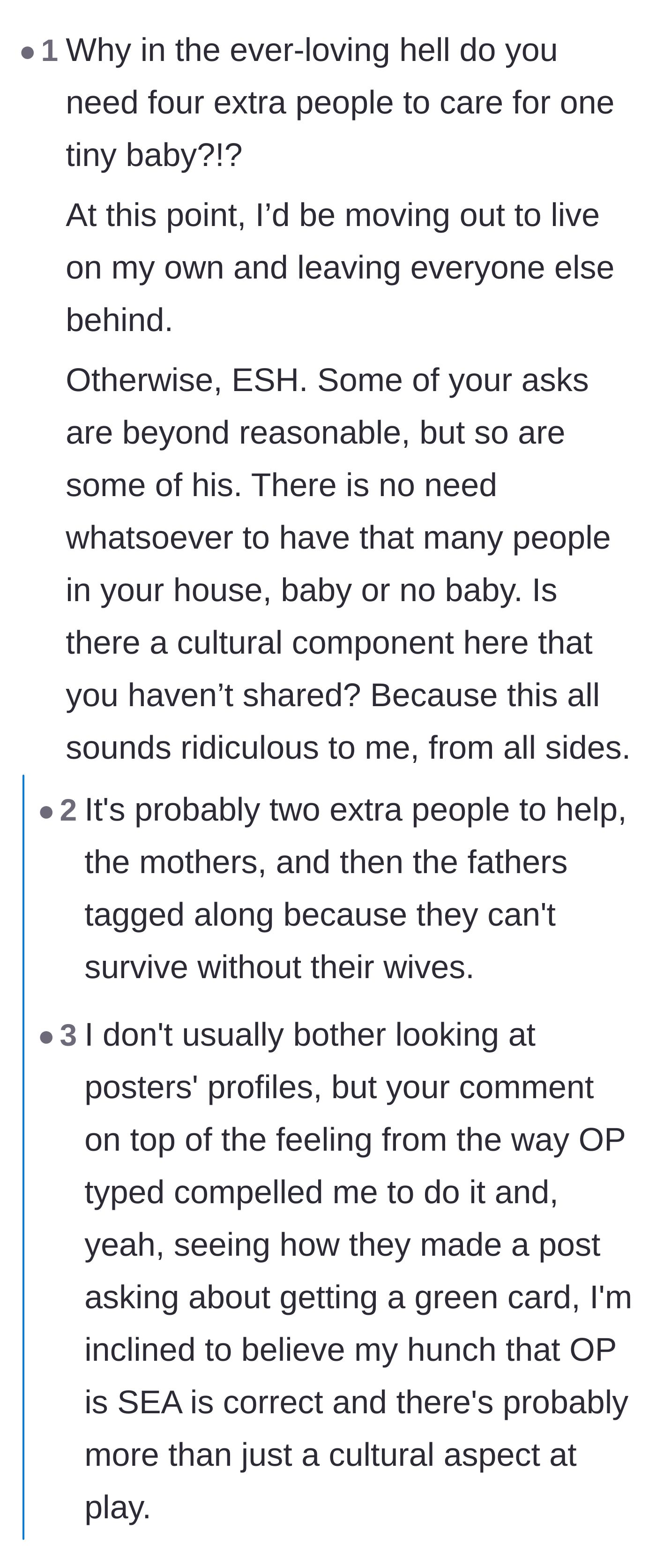 Comment thread 6 - Commenters joking that the grandfathers only tagged along because they don't know how to survive without their wives.